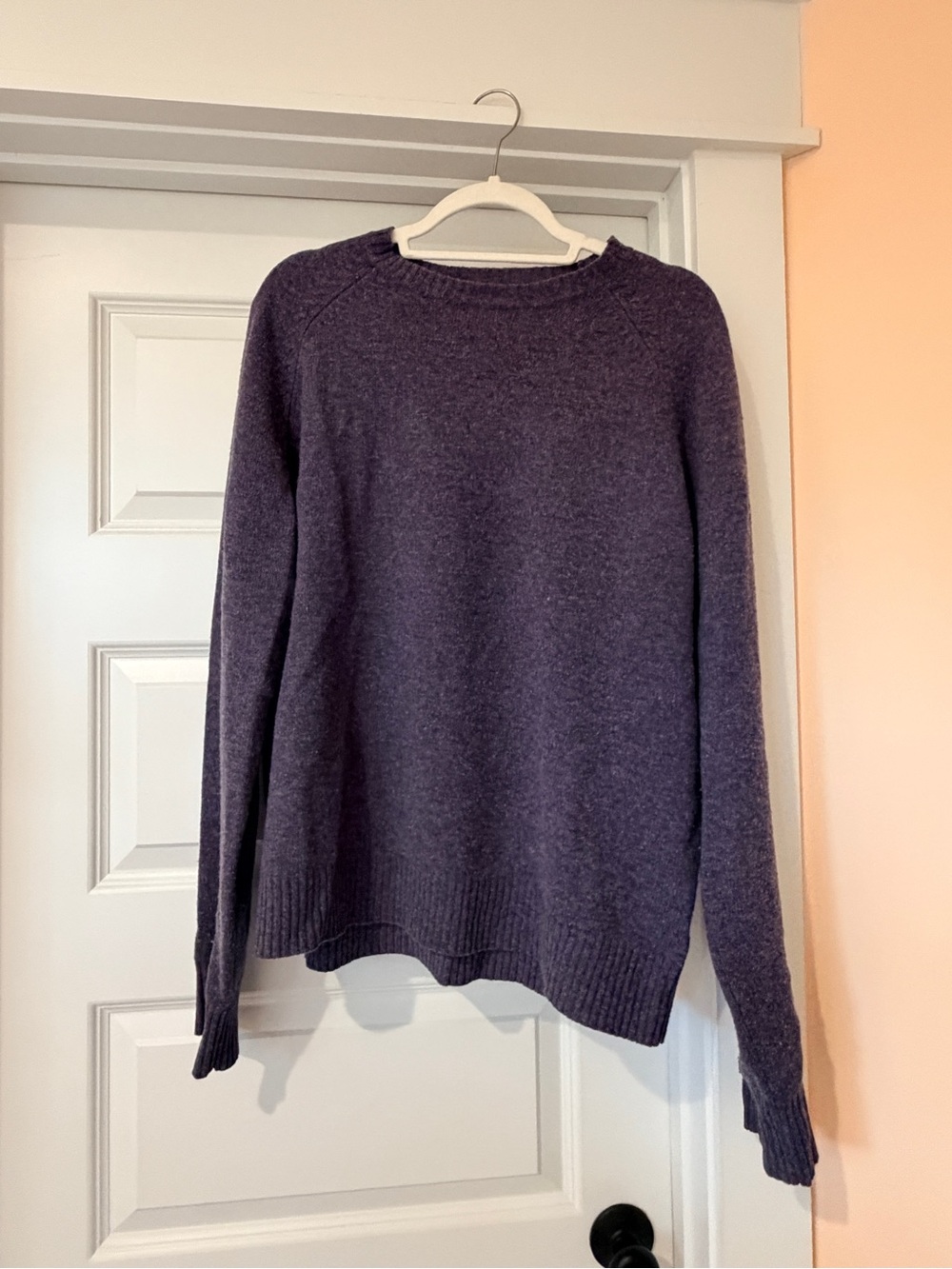 Classic J. Crew Crewneck Sweater in Deep Plum